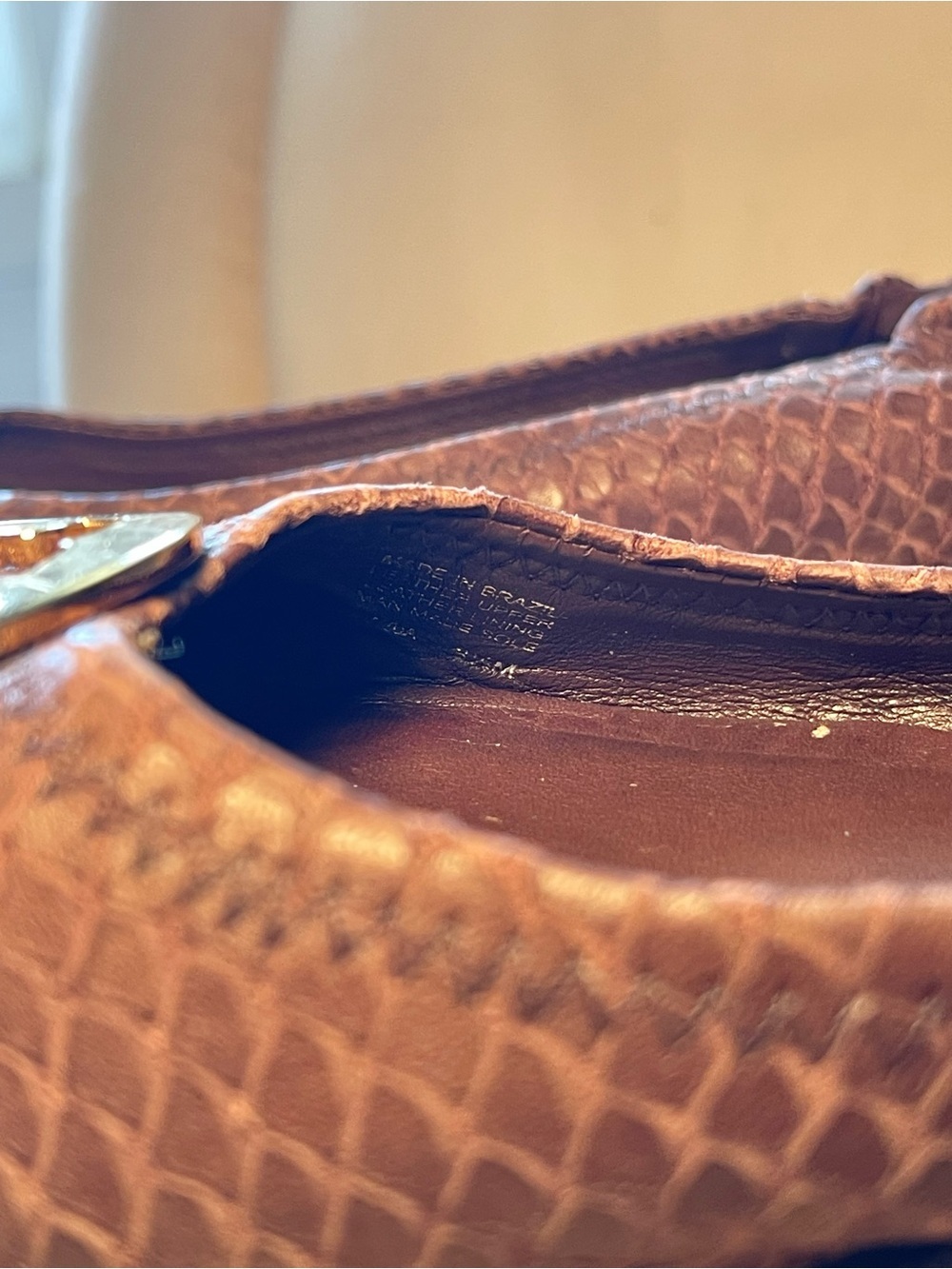 Tory Burch Reva Snakeskin Ballet Flat Size 8.5 - Picture 6 of 7